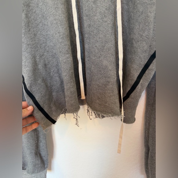 Unravel Project Cashmere Hooded Swetashirt Gray Small Celeb Style - Picture 5 of 9